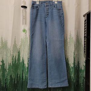 INC DENIM FLARE JEANS.